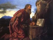 SAVOLDO, Giovanni Girolamo Saint Jerome oil on canvas